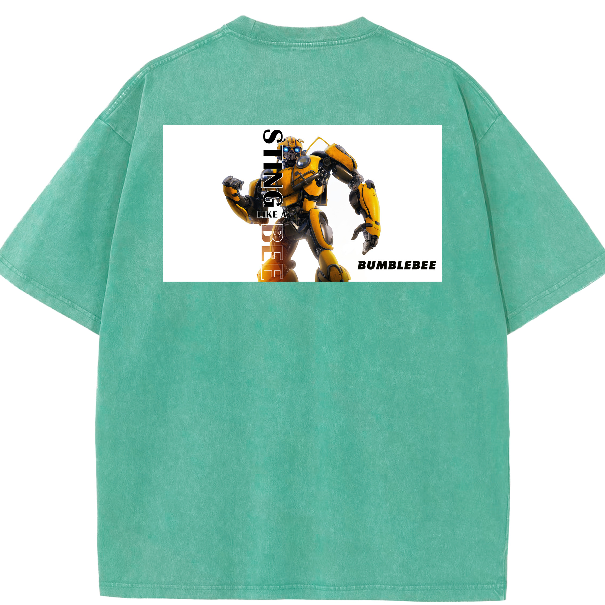 （画像用）  綿100% ヴィンテージ風 半袖Tシャツ（背面プリント）